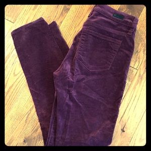 Dark purple corduroy pants